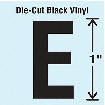 STRANCO INC DBV1E10 K8338 Die Cut Letter Label E 10 Cards PK10