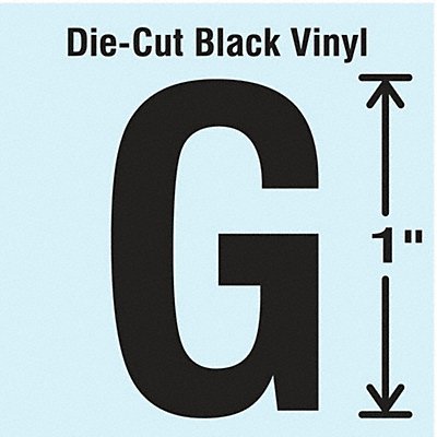 STRANCO INC DBV1G10 K8338 Die Cut Letter Label G 10 Cards PK10