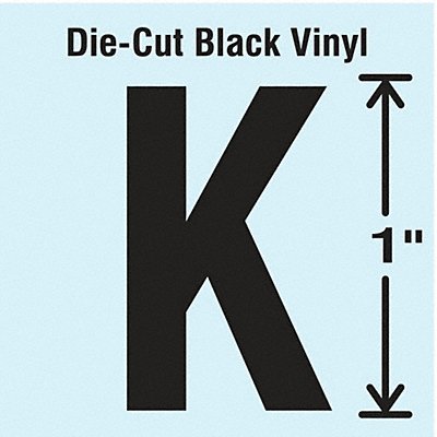 STRANCO INC DBV1K10 K8338 Die Cut Letter Label K 10 Cards PK10
