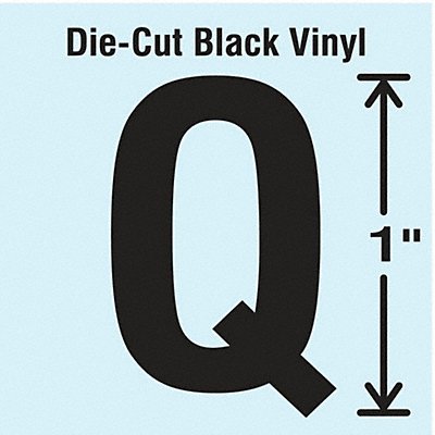 STRANCO INC DBV1Q10 K8338 Die Cut Letter Label Q 10 Cards PK10