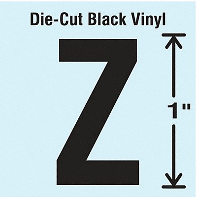 STRANCO INC DBV1Z10 K8338 Die Cut Letter Label Z 10 Cards PK10