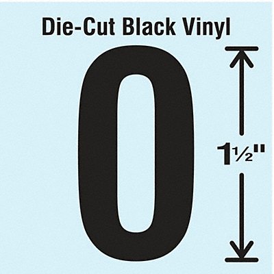 STRANCO INC DBV15010 Die Cut Number Label 0 10 Cards PK10