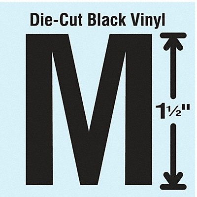 STRANCO INC DBV15M10 Die Cut Letter Label M 10 Cards PK10