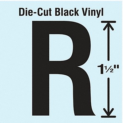 STRANCO INC DBV15R10 Die Cut Letter Label R 10 Cards PK10