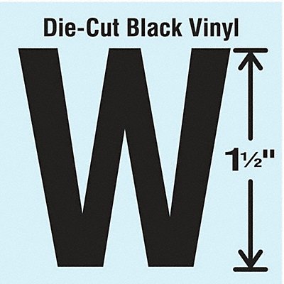 STRANCO INC DBV15W10 Die Cut Letter Label W 10 Cards PK10