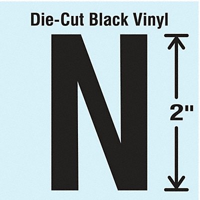STRANCO INC DBV2N10 Die Cut Letter Label N 10 Cards PK10