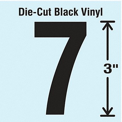 STRANCO INC DBV3710 Die Cut Number Label 7 10 Cards PK10