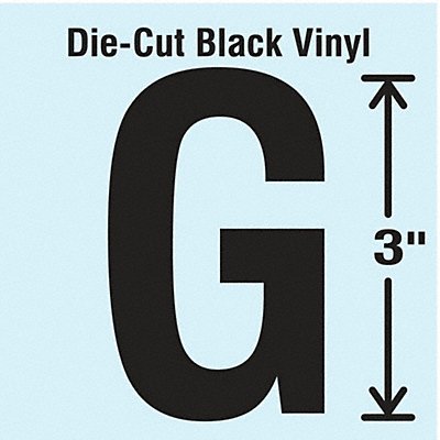 STRANCO INC DBV3G10 K8339 Die Cut Letter Label G 10 Cards PK10