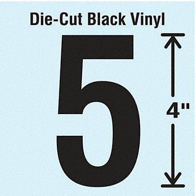 STRANCO INC DBV4510 K8352 Die Cut Number Label 5 10 Cards PK10