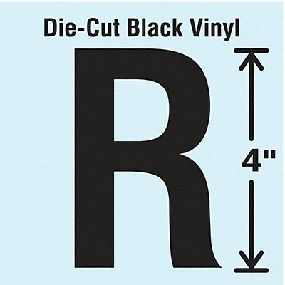 STRANCO INC DBV4R10 Die Cut Letter Label R 10 Cards PK10