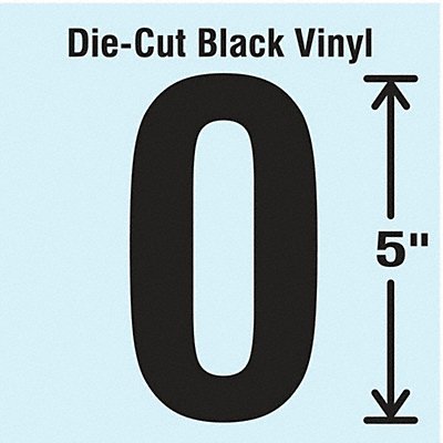 STRANCO INC DBV5010 Die Cut Number Label 0 10 Cards PK10
