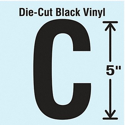 STRANCO INC DBV5C10 Die Cut Letter Label C 10 Cards PK10