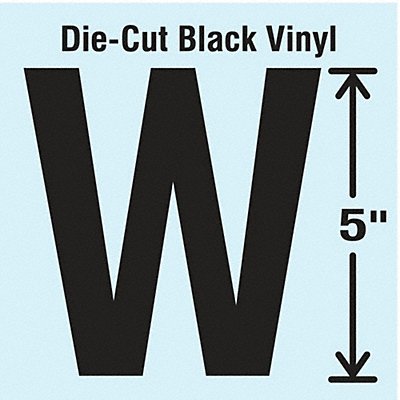 STRANCO INC DBV5W10 Die Cut Letter Label W 10 Cards PK10