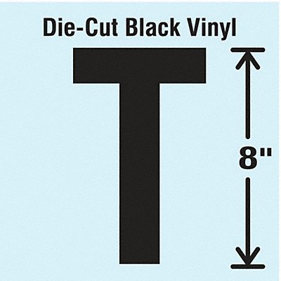 STRANCO INC DBVSINGLE8T K8341 Die Cut Letter Label T