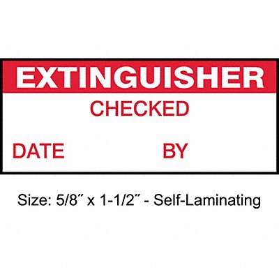 STRANCO INC TCSL210905 Inspection Label ENG Maintenance PK350