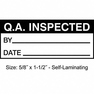 STRANCO INC TCSL210734 Inspection Label English Quality PK350