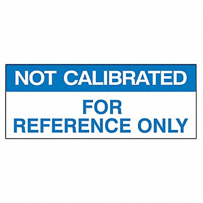 STRANCO INC TC90002 Calibration Label ENG Blue/White PK350
