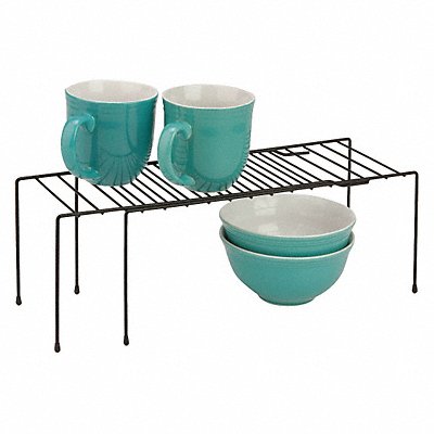 HONEY-CAN-DO KCH04370 Shelf Organizer 14.8 in L Black