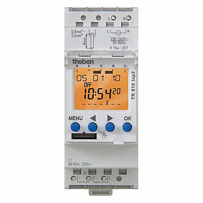 THEBEN TR610TOP21224V Electronic Timer Grey Plastic