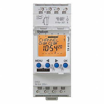 THEBEN TR612TOP2120V Electronic Timer Grey Plastic