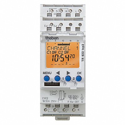 THEBEN TR622TOP21224V Electronic Timer Grey Plastic