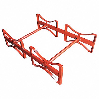 DAYTON 30YN83 Drum Rack 55 gal Dia 23 1/2in Red