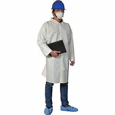 CONDOR 30ZE51 Laboratory Coat L White Microp Lam