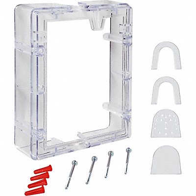 SAFETY TECHNOLOGY INTERNATIONAL STI3100 Pull Station Guard Spacer Polycarbonate