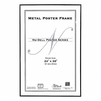 NUDELL 31242 Metal Poster Frame 24x36 Black