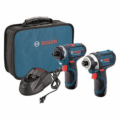 BOSCH CLPK27120BAT415GLI12V300N Cordless Combination Kit 2 Tools 12V DC
