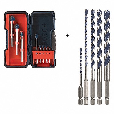 BOSCH GT3000HCBG500T Glass and Tile Drill Bit Set For Drill