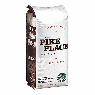 STARBUCKS SBK12411954 Coffee Pike Place Roast 1 lb.