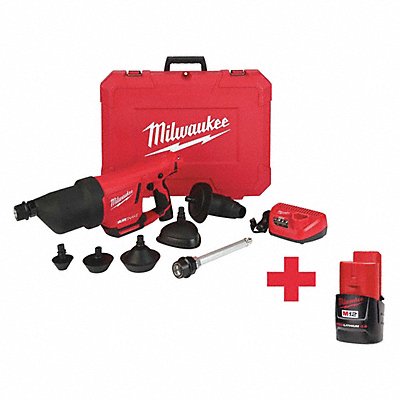 MILWAUKEE 2572B2148112430 Drain Gun Kit 12.0V 35 ft Max Run
