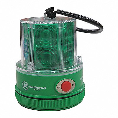 RAILHEAD GEAR RM18LEDG Revolving Led Safety Lights Green