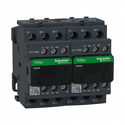 SCHNEIDER LC2D25F7 IEC Magnetic Contactor Reversing 110VAC