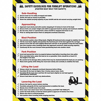 ACCUFORM SP124492L Poster 22 in x 17 in Plastic