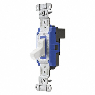 HUBBELL SNAP1203WNA Wall Switch White 15 A Back 3-Way