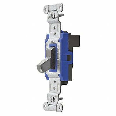 HUBBELL SNAP1201GYNA Wall Switch Grey 15 A Back Single Pole