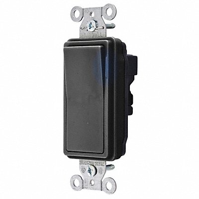 HUBBELL SNAP2123ILBKNA Illuminated Wall Switch 3-Way 20A Black