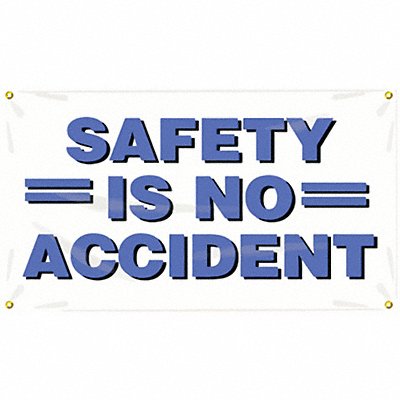 ACCUFORM MBR410 Safety Banner 28in x 48in Poly Sheeting