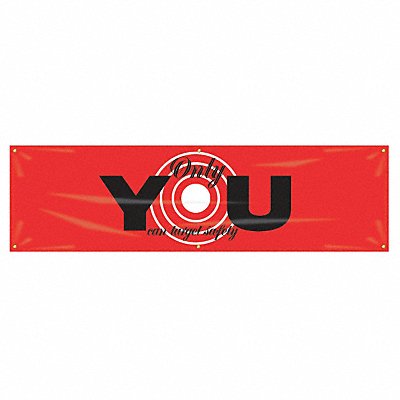 ACCUFORM MBR934 Safety Banner 28in x 96in Poly Sheeting