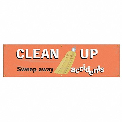 ACCUFORM MBR958 Safety Banner 28in x 96in Poly Sheeting