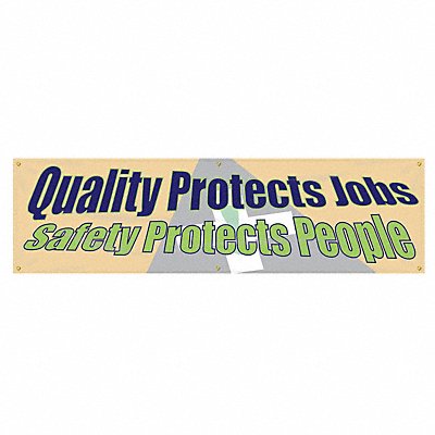 ACCUFORM MBR862 Safety Banner 28in x 96in Poly Sheeting