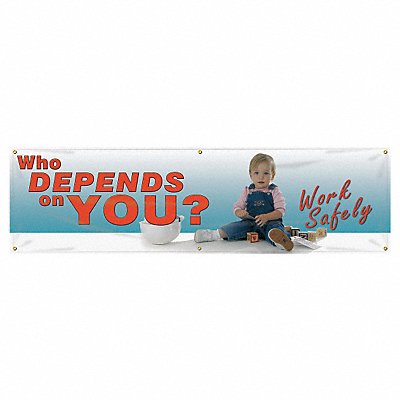 ACCUFORM MBR850 Safety Banner 28in x 96in Poly Sheeting