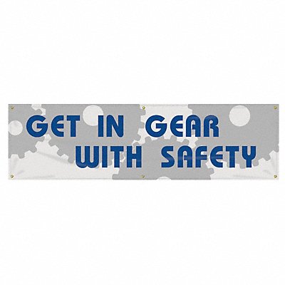 ACCUFORM MBR874 Safety Banner 28in x 96in Poly Sheeting