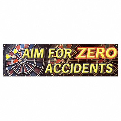 ACCUFORM MBR817 Safety Banner 28in x 96in Poly Sheeting
