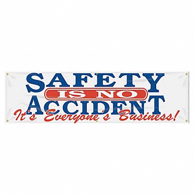 ACCUFORM MBR824 Safety Banner 28in x 96in Poly Sheeting