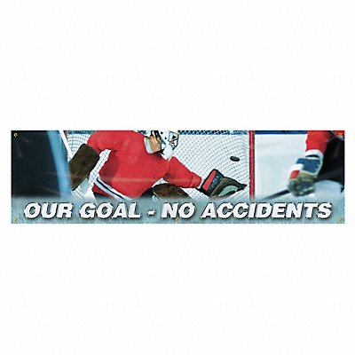 ACCUFORM MBR838 Safety Banner 28in x 96in Poly Sheeting