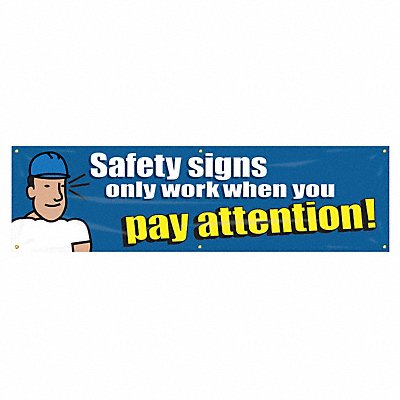 ACCUFORM MBR868 Safety Banner 28in x 96in Poly Sheeting