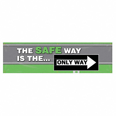 ACCUFORM MBR827 Safety Banner 28in x 96in Poly Sheeting